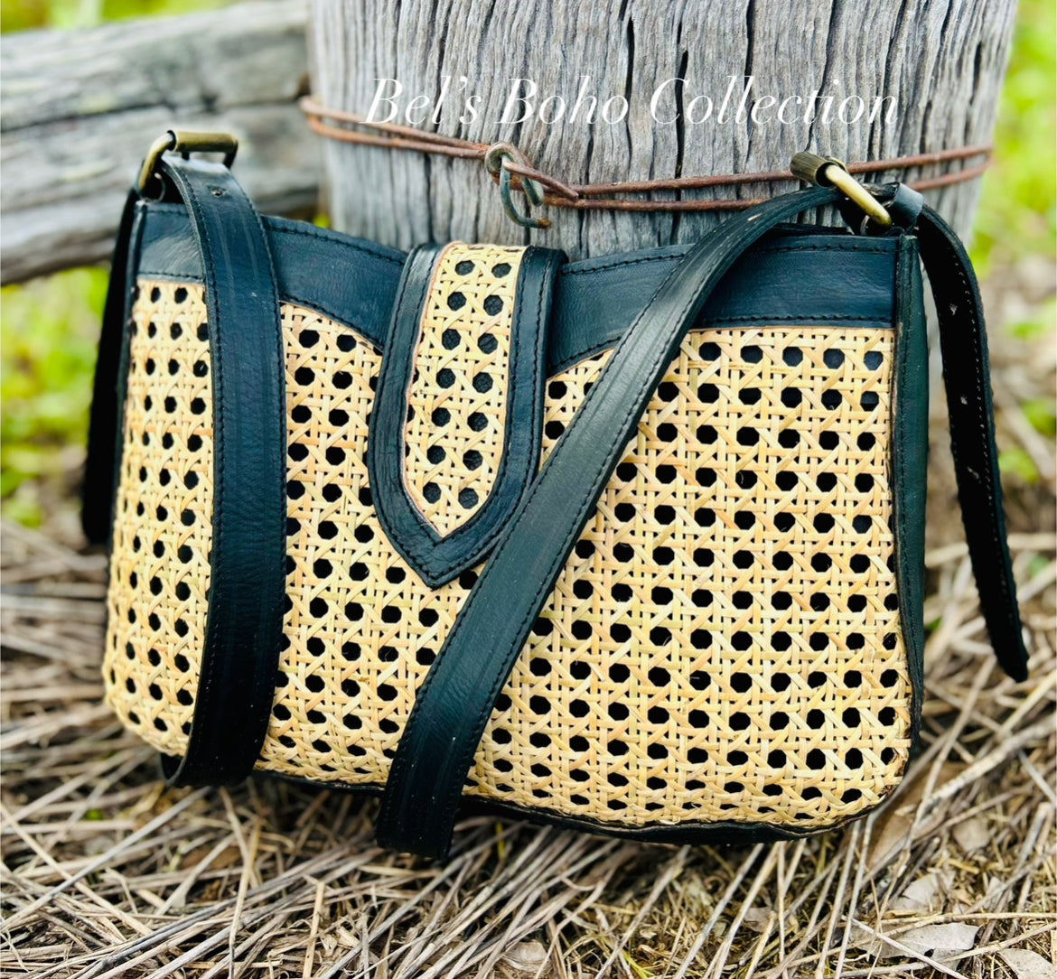 Mini Hand-Woven Rattan Bag