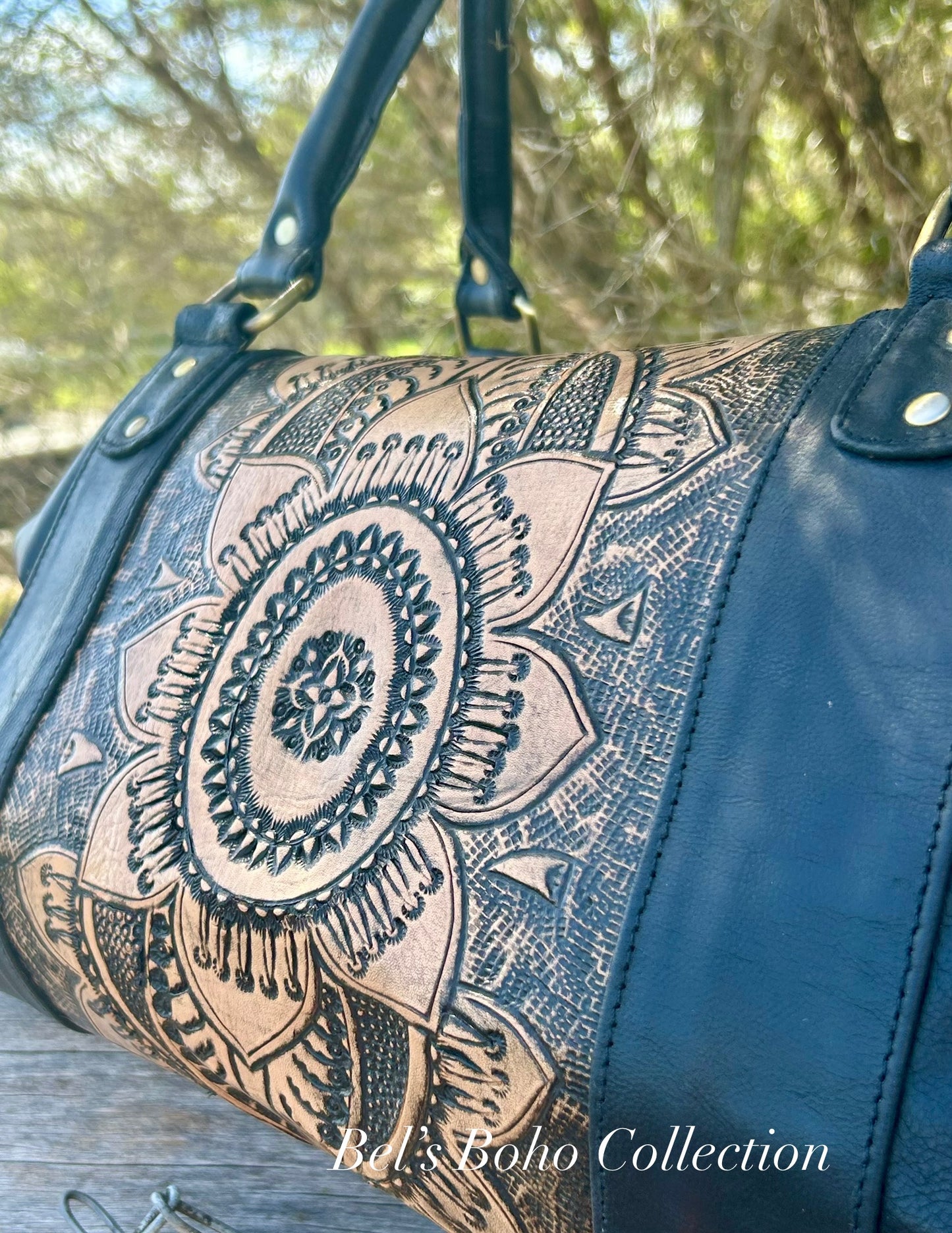 Boho Sunflower Duffel Bag