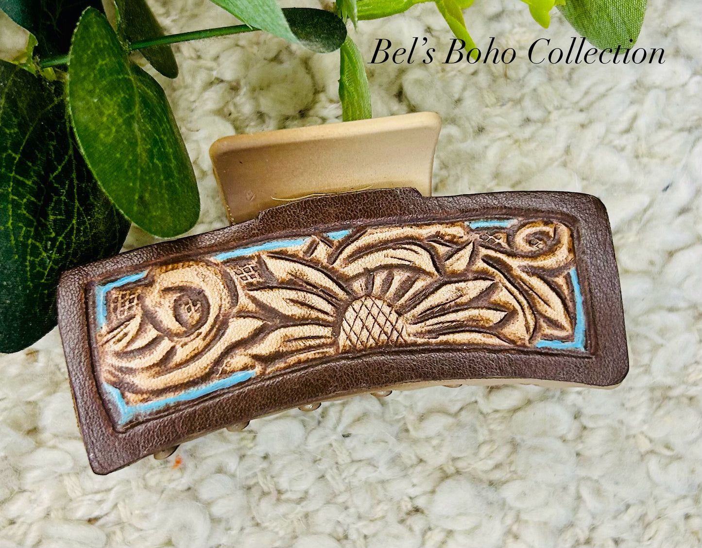 Leather Hair Claws