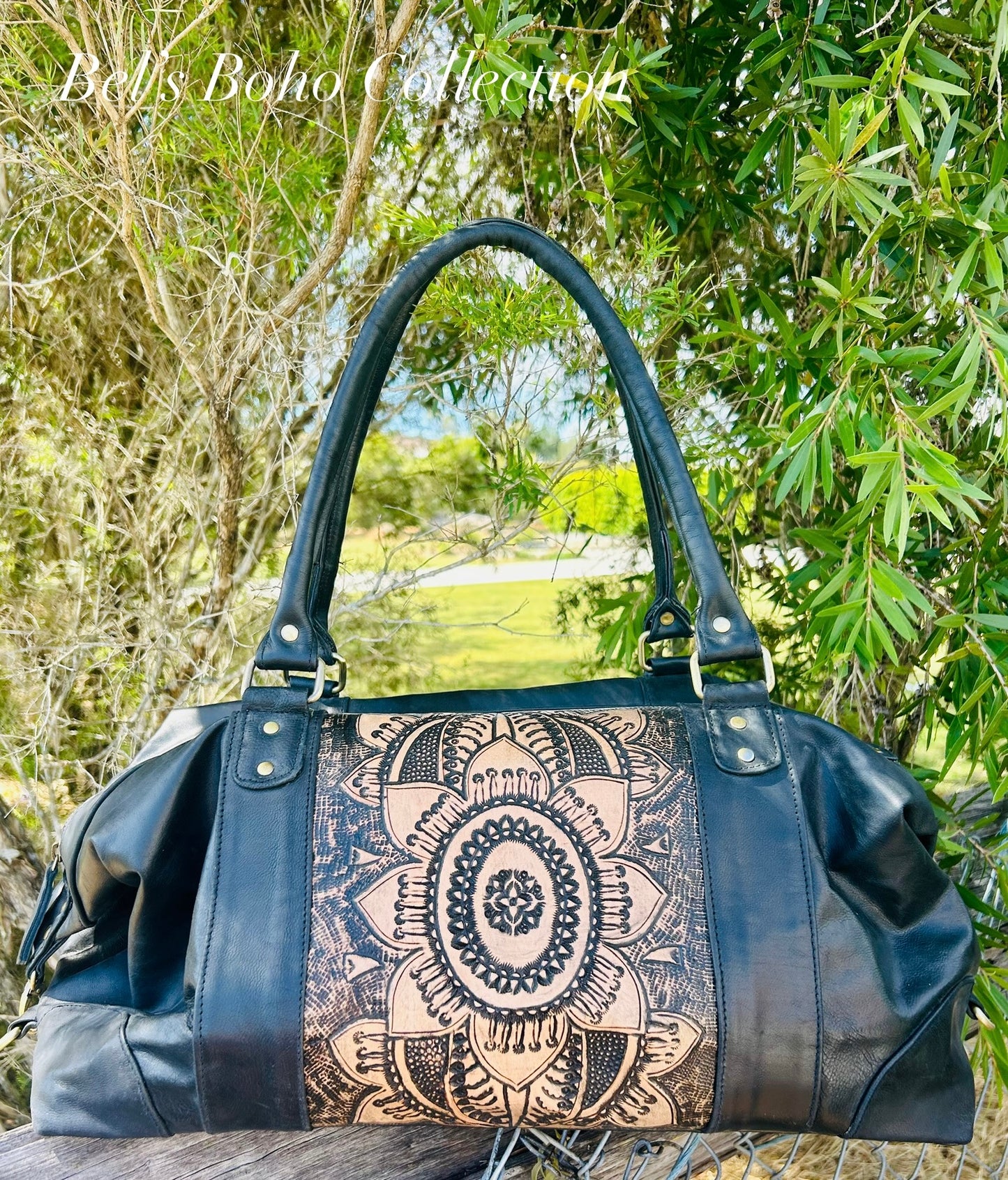 Boho Sunflower Duffel Bag