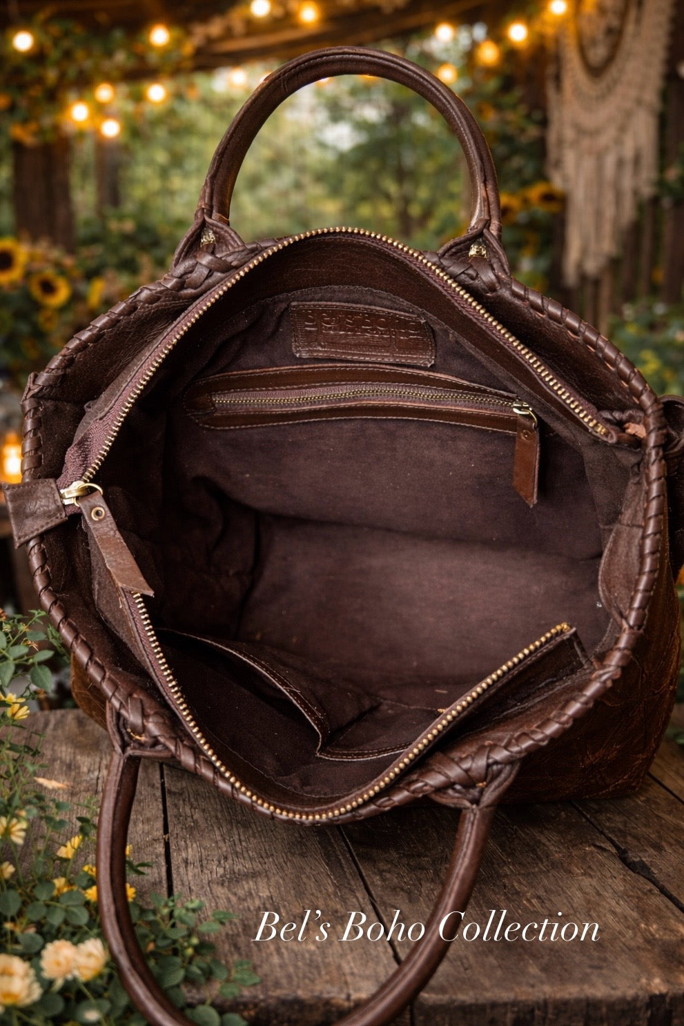 The Hand-carved Floral Tote