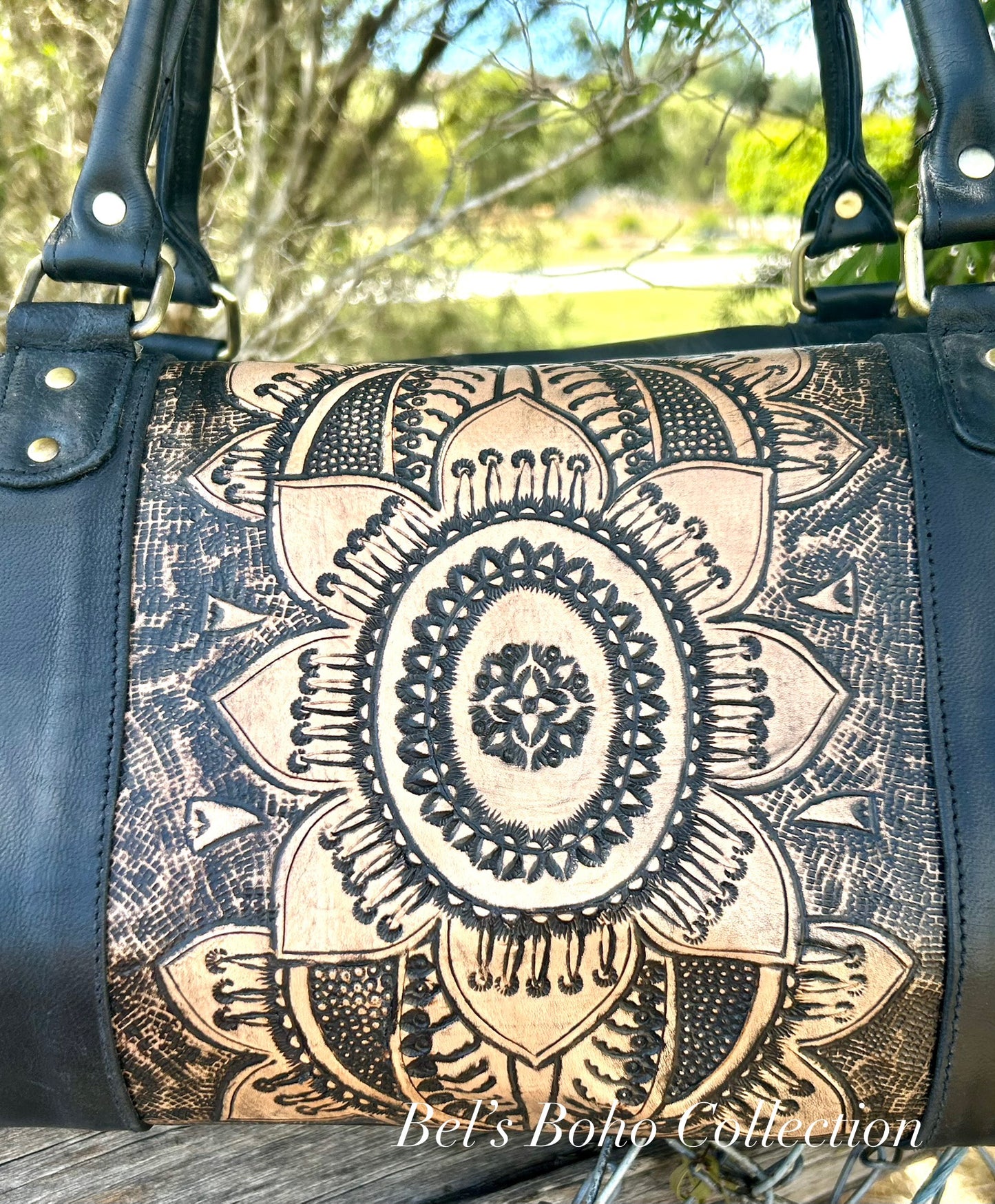 Boho Sunflower Duffel Bag