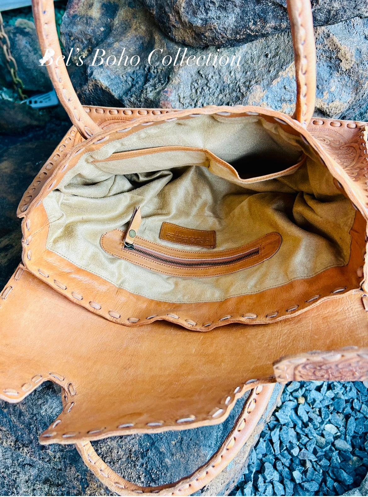 The Sierra Tote - Tan & Black