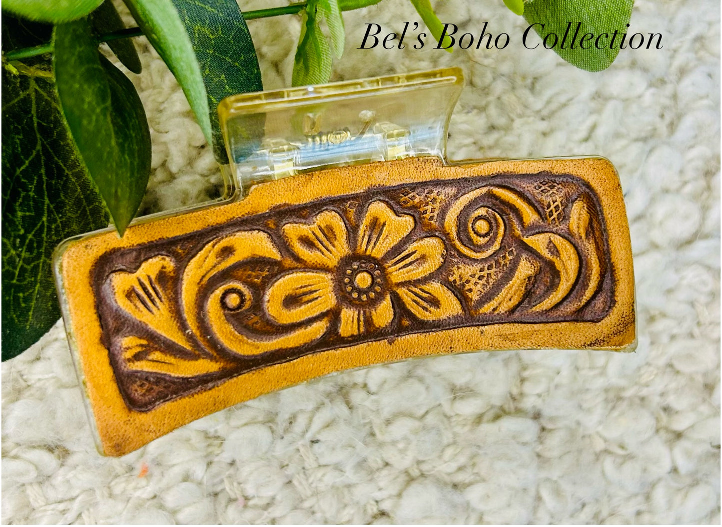 Leather Hair Claws