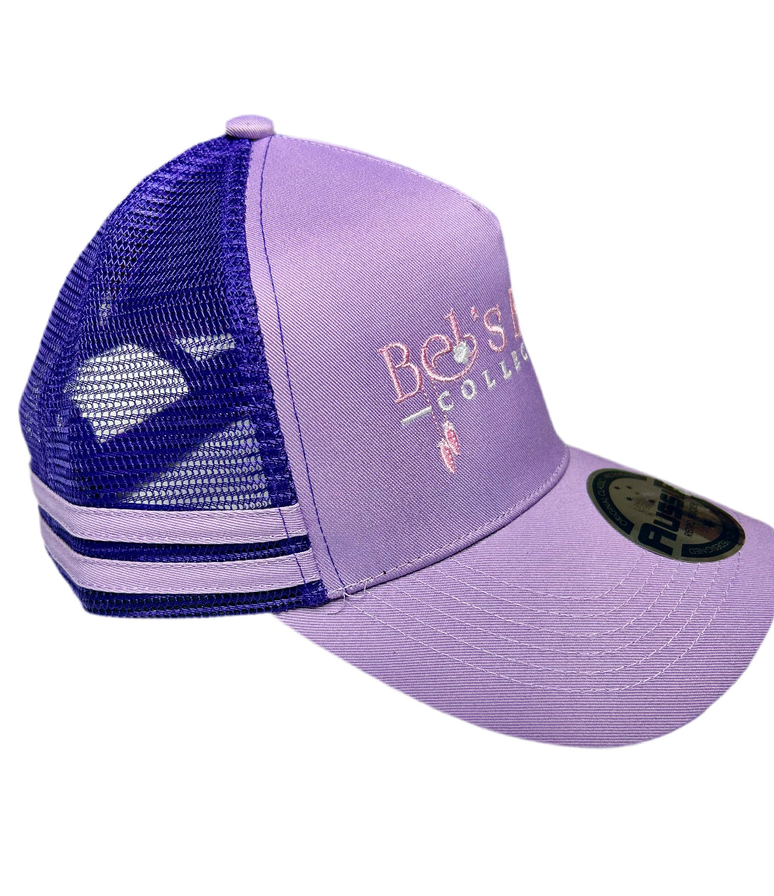 Lilac & Purple Ponytail Trucker Cap