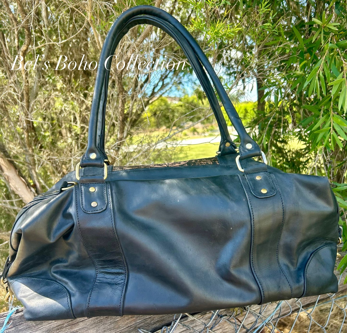 Boho Sunflower Duffel Bag