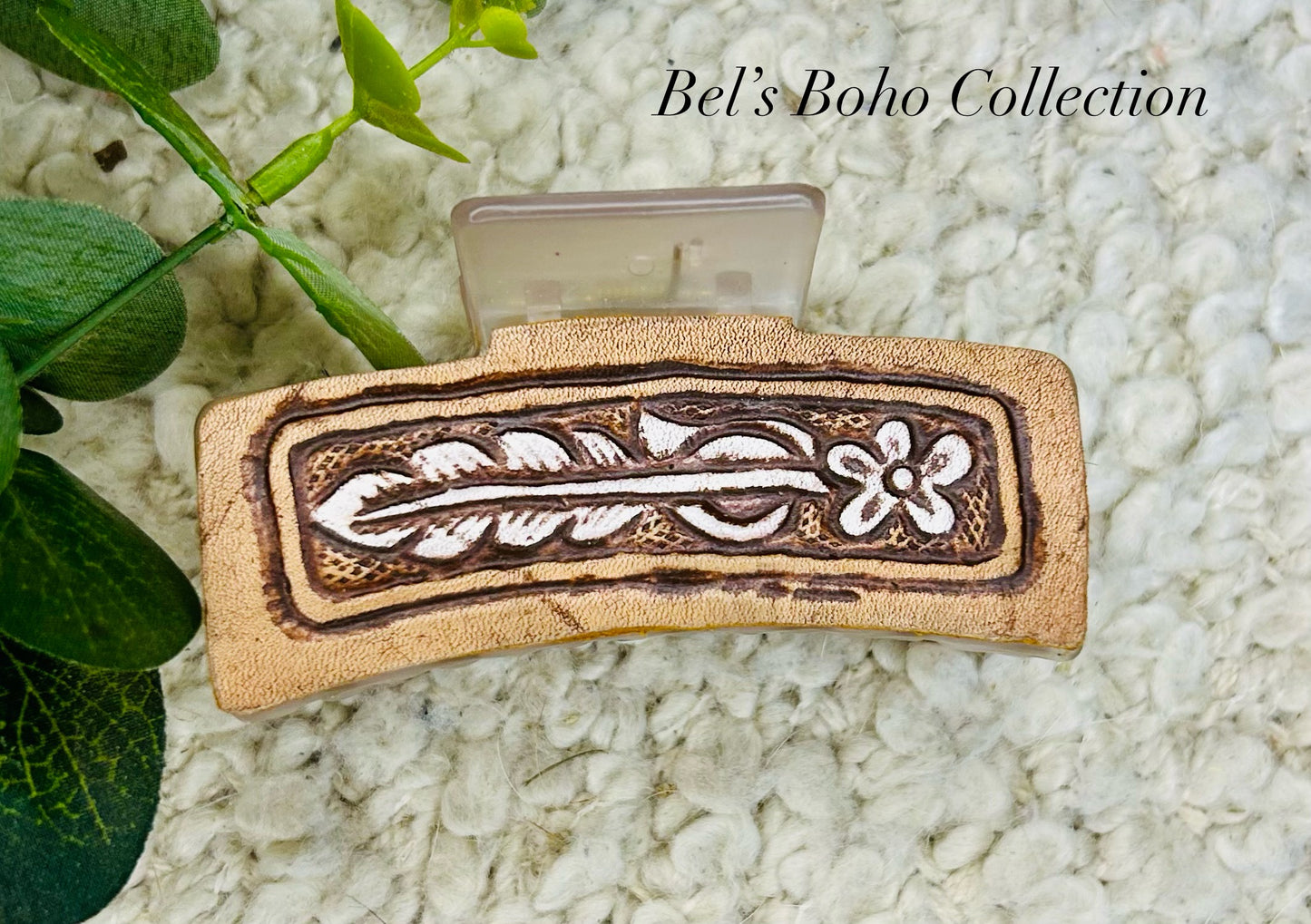 Leather Hair Claws