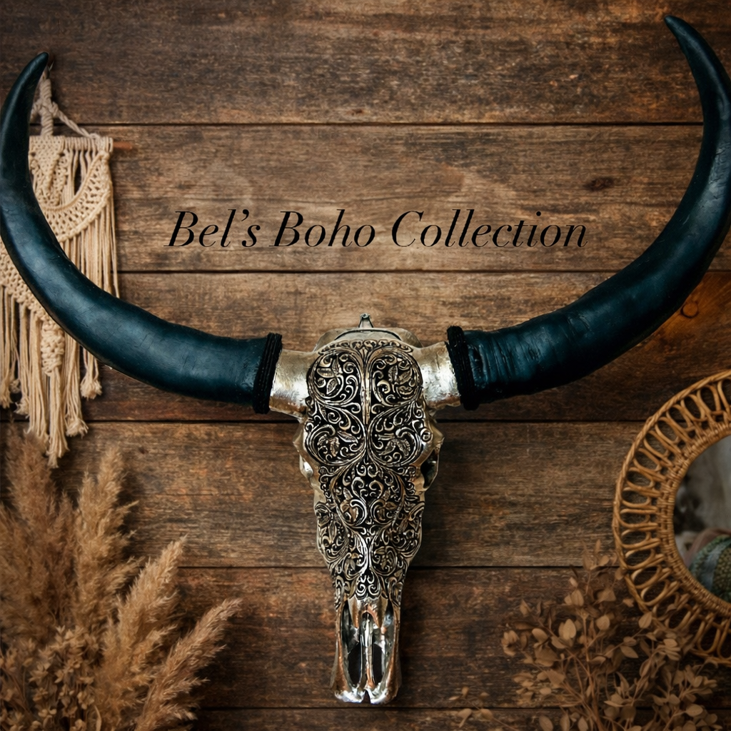 Hand Carved Buffalo Skull