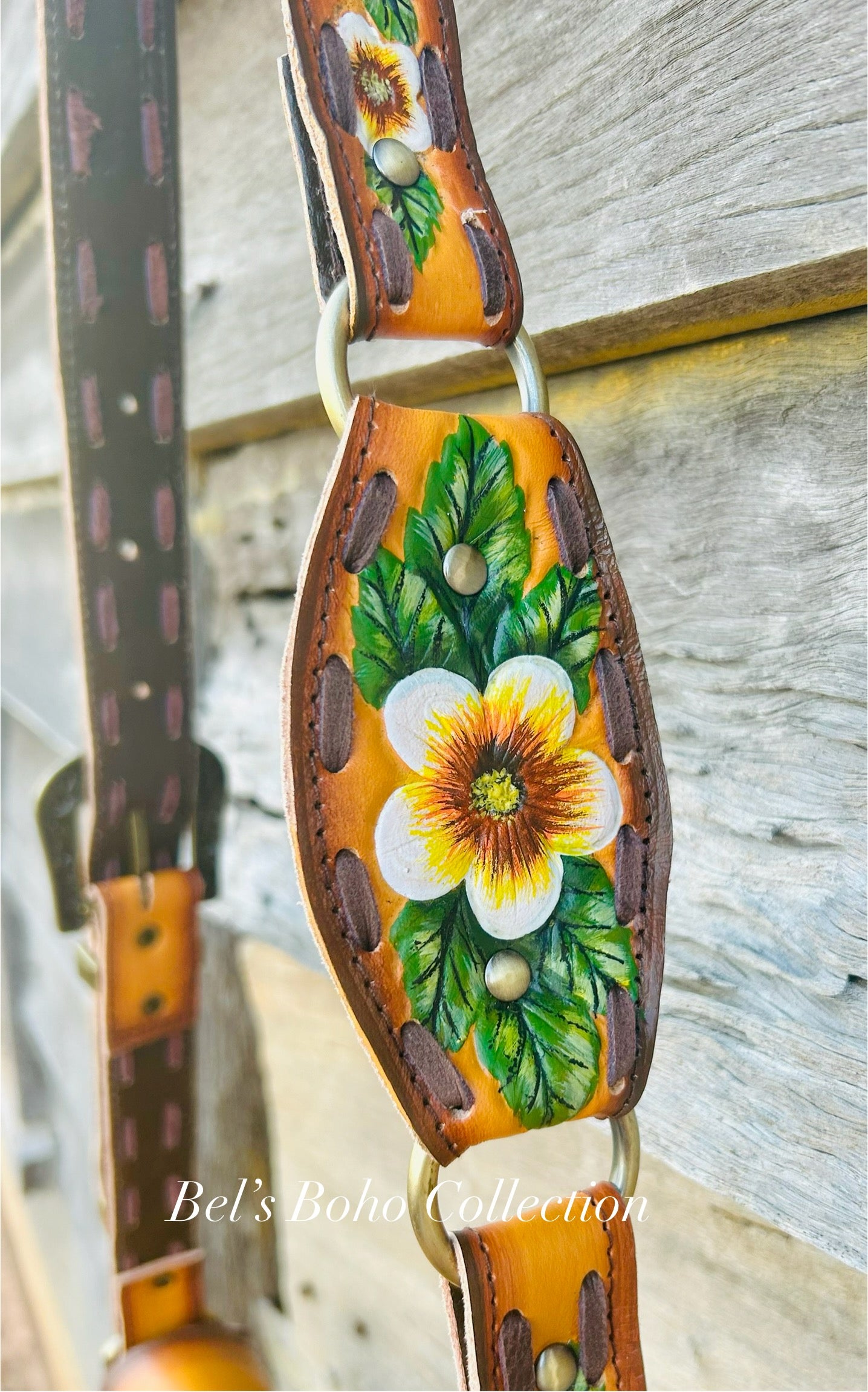 Hand-painted Bee Blossom Bag