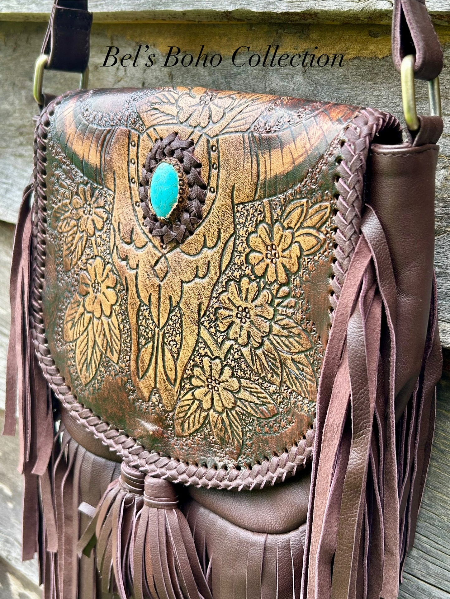 Mini Hand-carved Buffalo Bag