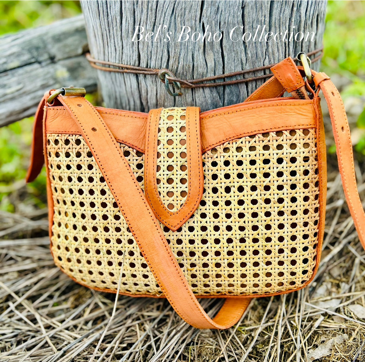 Mini Hand-Woven Rattan Bag