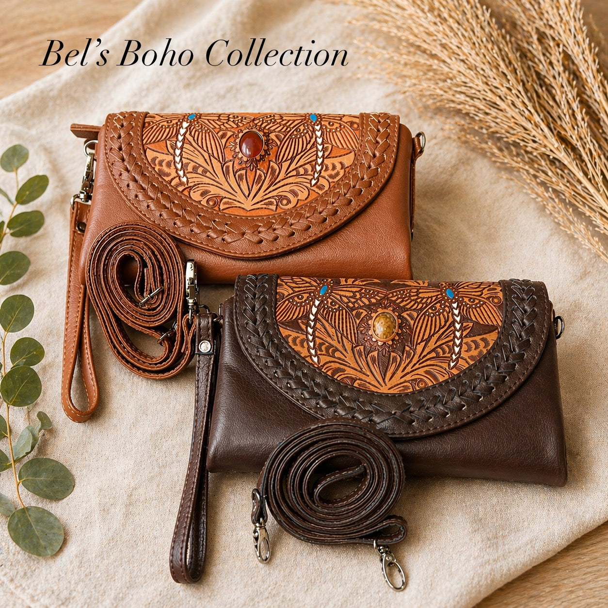 The Dragonfly Haven Double Clip Wallet & Clutch