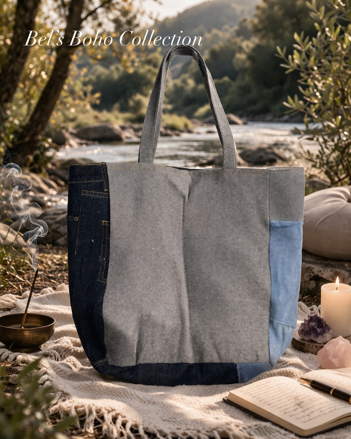The Forest Soul Denim Tote