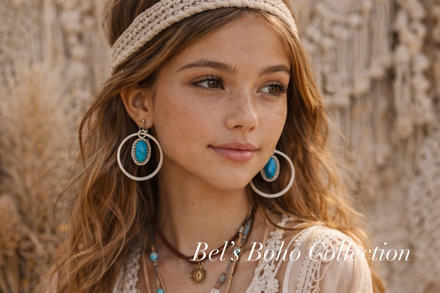 Boho Horizon Hoop Earrings