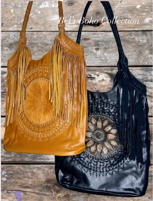 The Sunflower Soul Fringe Bag