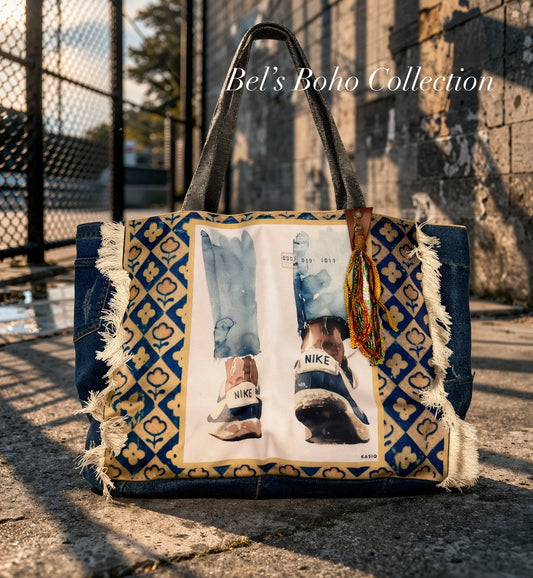 The Street Soul Denim Tote Bag