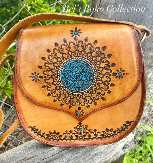 Handpainted Mandalay Shoulder Bag