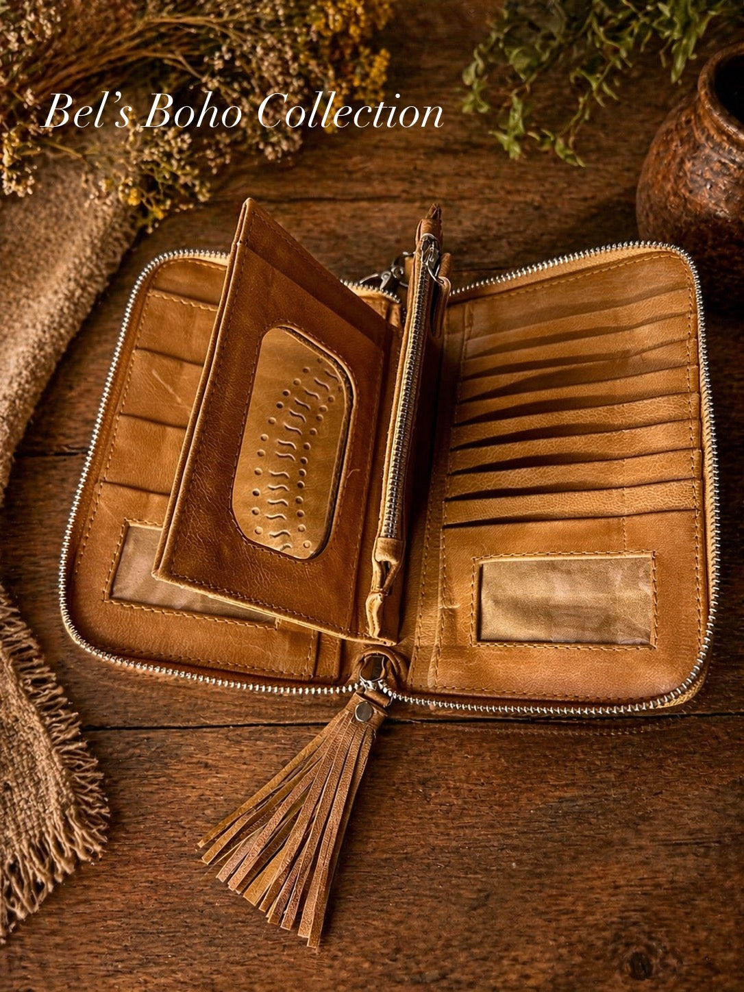 The Sunflower Saddle Wallet