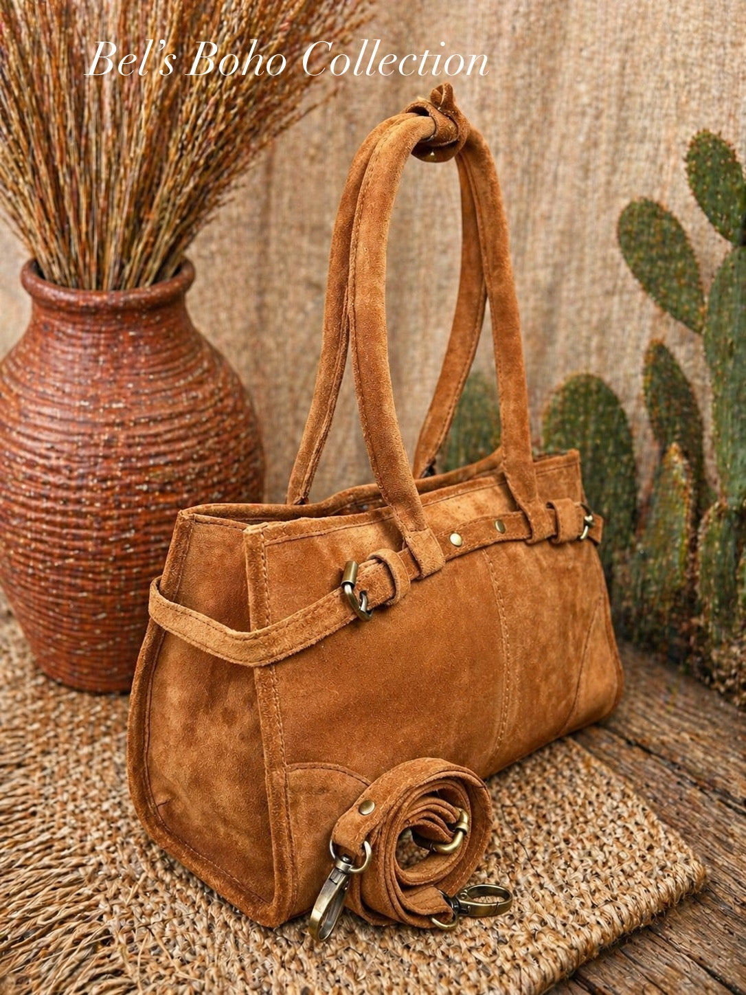 The Romana Suede Bag
