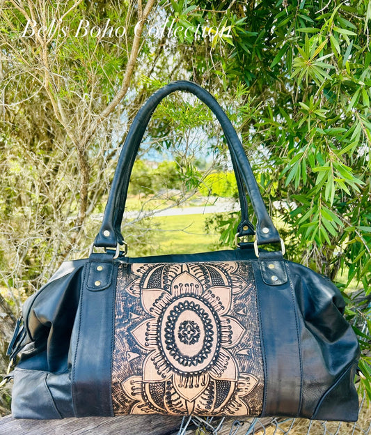 Boho Sunflower Duffel Bag