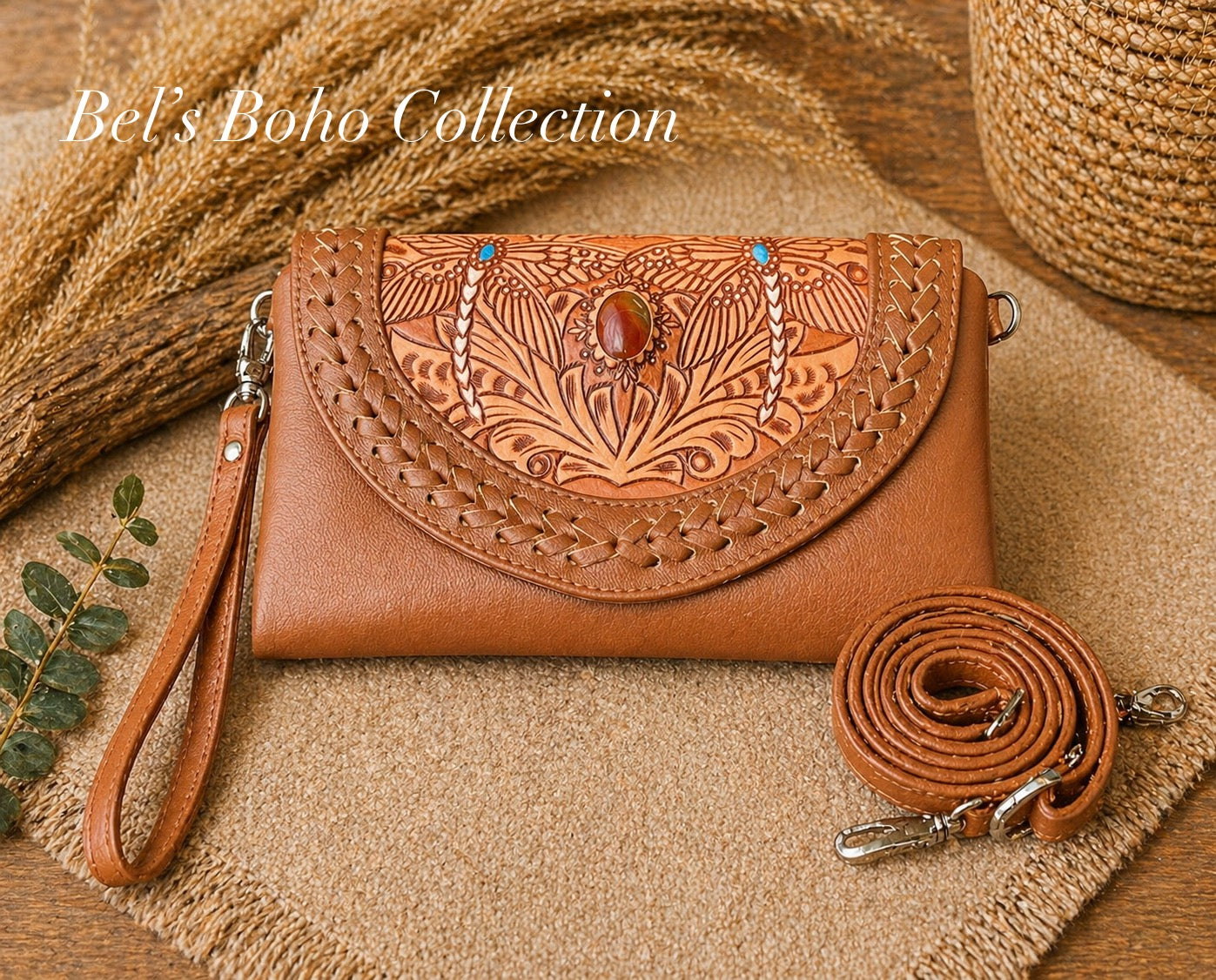 The Dragonfly Haven Double Clip Wallet & Clutch