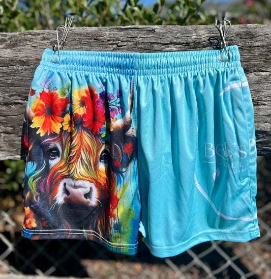 Highland Cow - Blue