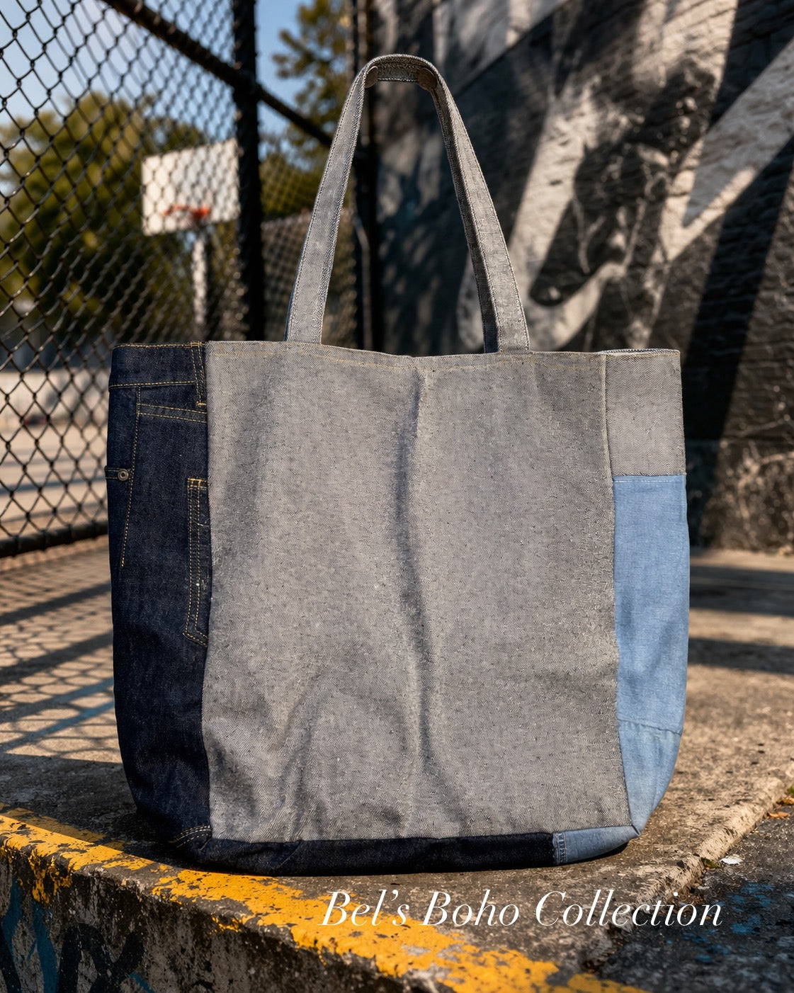 The Street Soul Denim Tote Bag