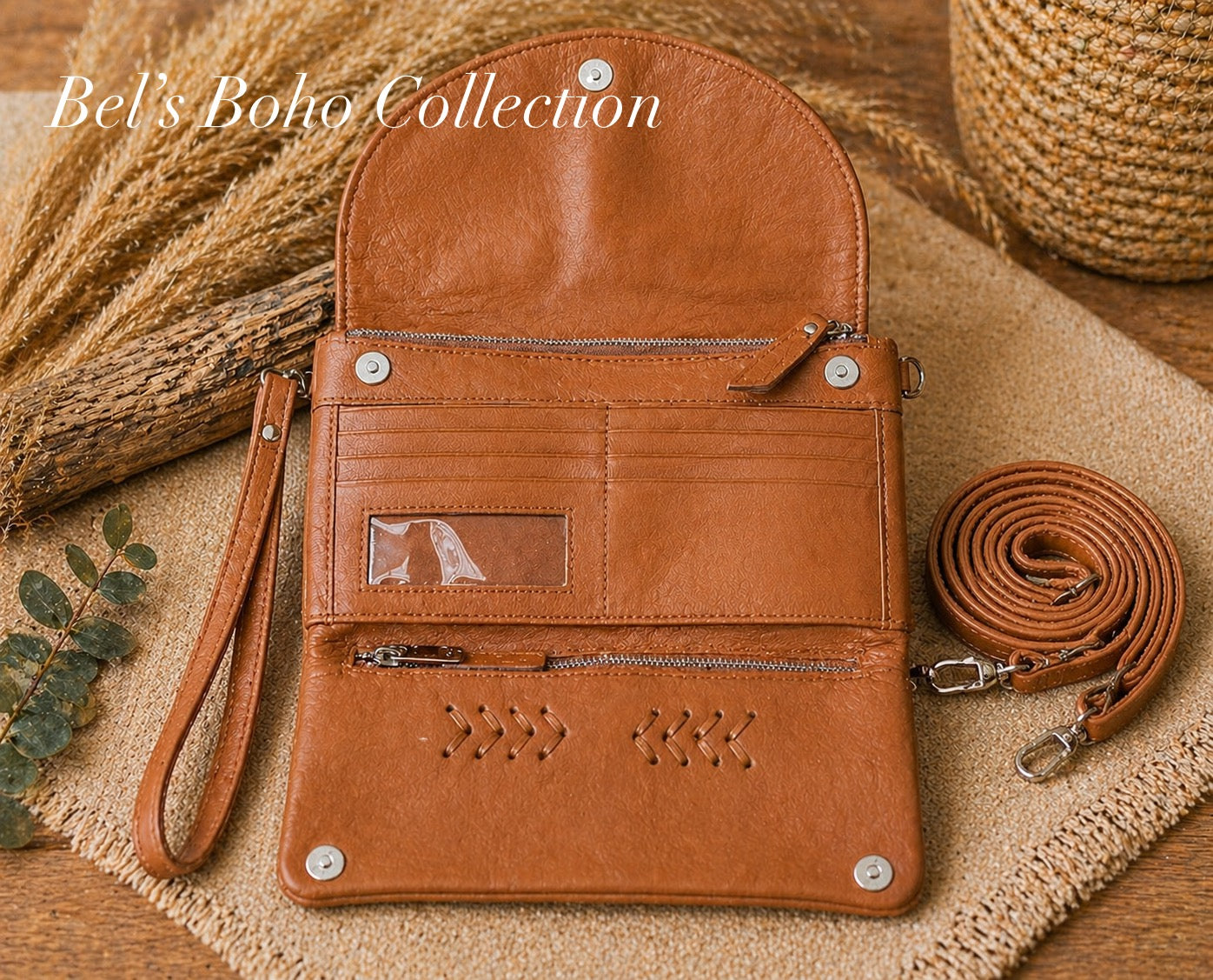 The Dragonfly Haven Double Clip Wallet & Clutch