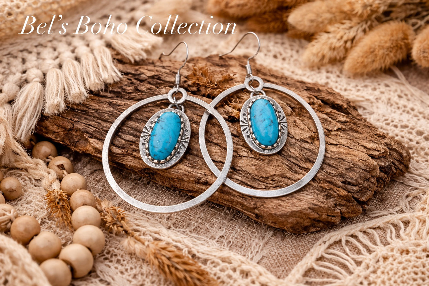 Boho Horizon Hoop Earrings