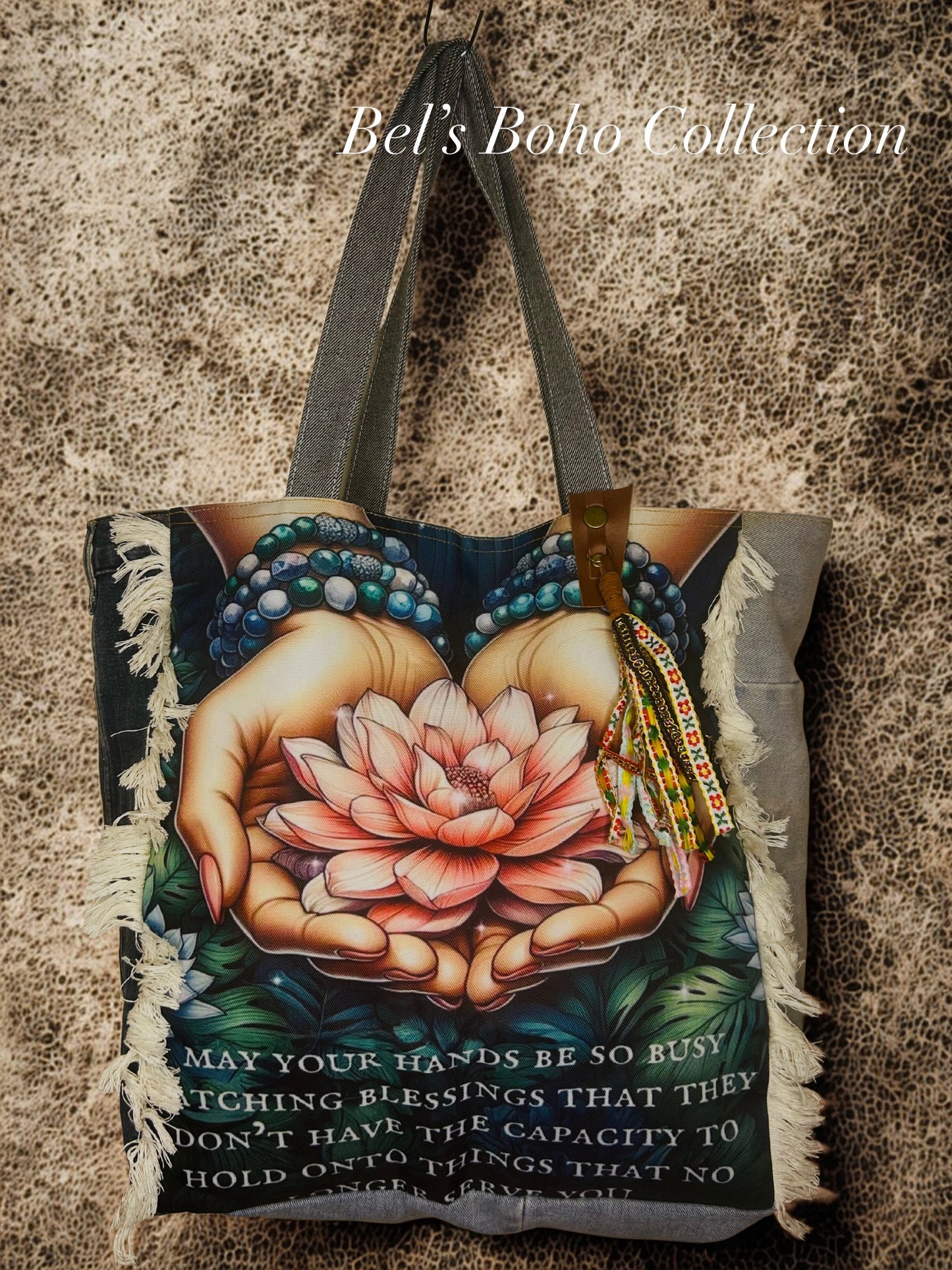 Hands of Harmony Denim Tote