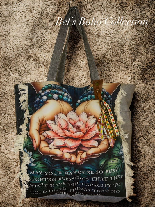 Hands of Harmony Denim Tote